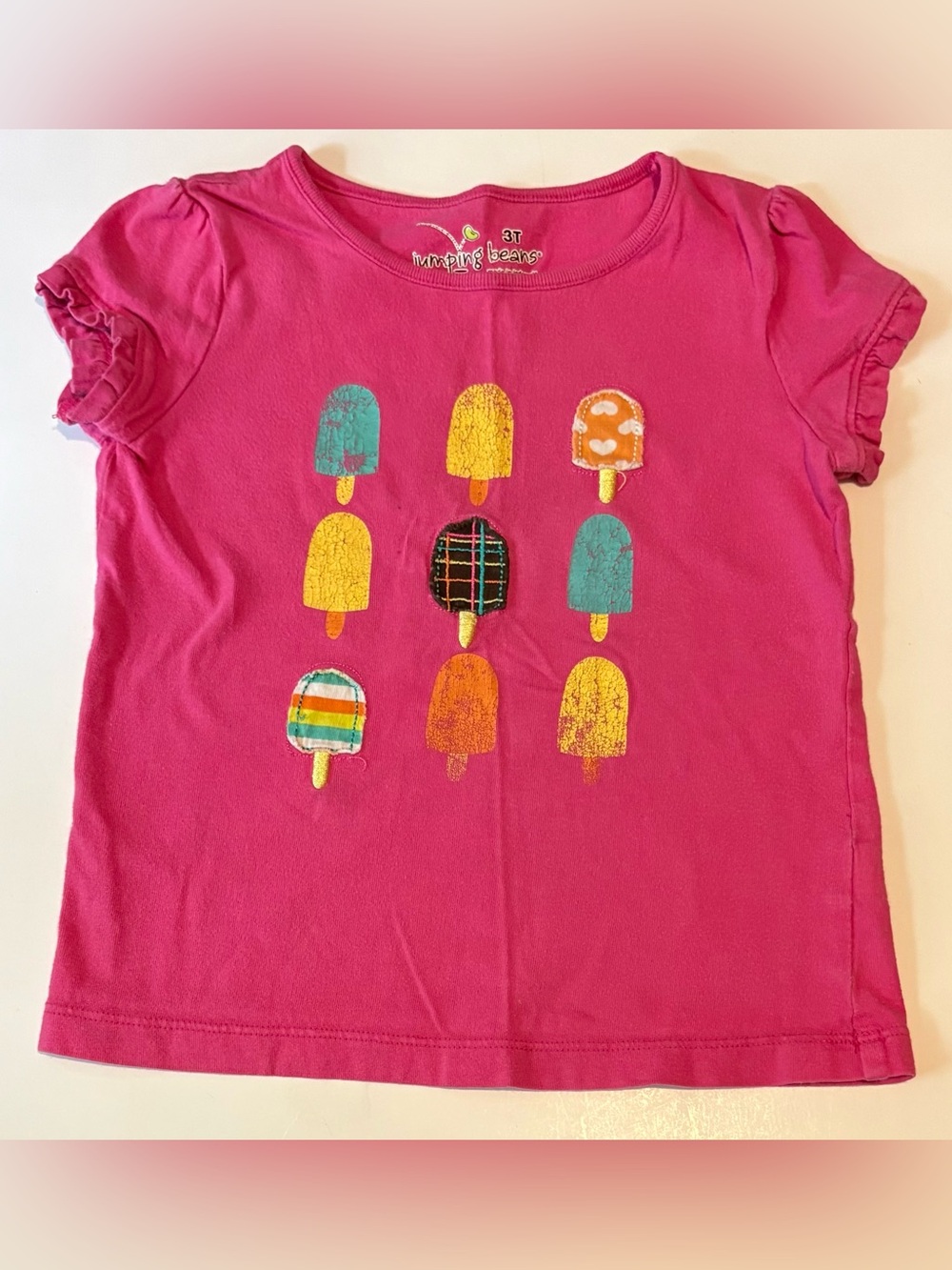 Jumping Beans 3T Pink Toddler Tshirt Ice cream print Kids clothes clothing
